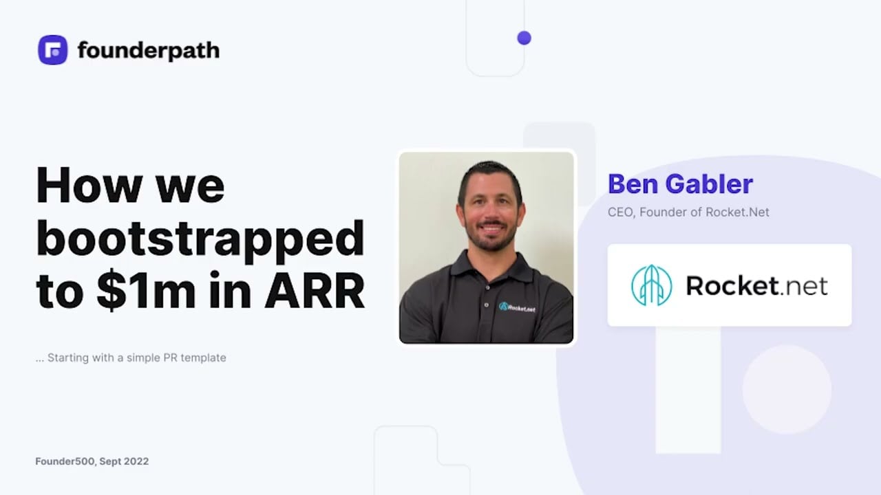 Rocket.net CEO Ben Gabler Presents at Founder500