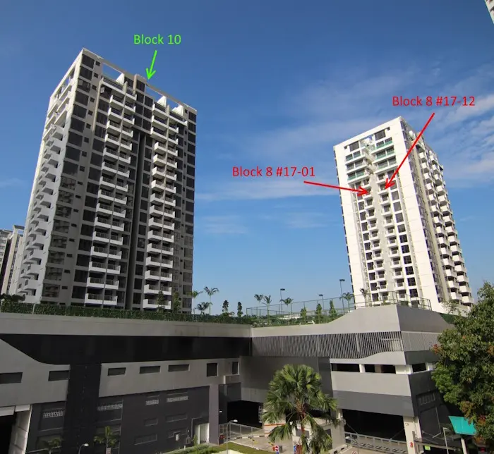 The photo I sent detailing the units available. Can you guess this condo?