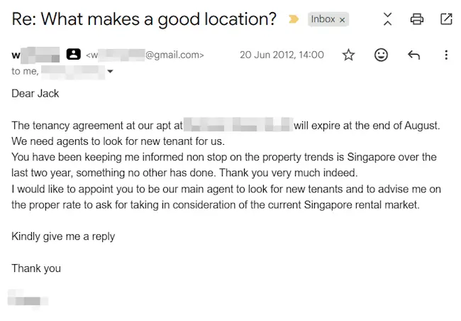 The email that made it all worthwhile.
