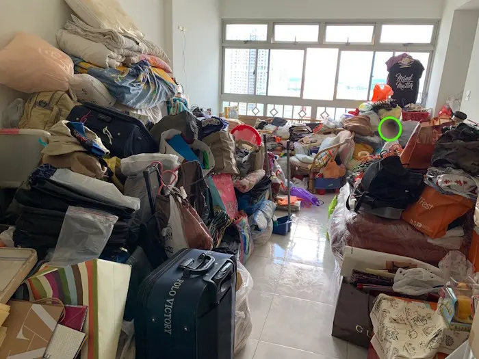 Hoarding in the living room
